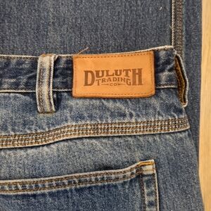 Duluth Trading Co Ballroom Relaxed Fit Jeans Men 42x32 Blue Denim 86069